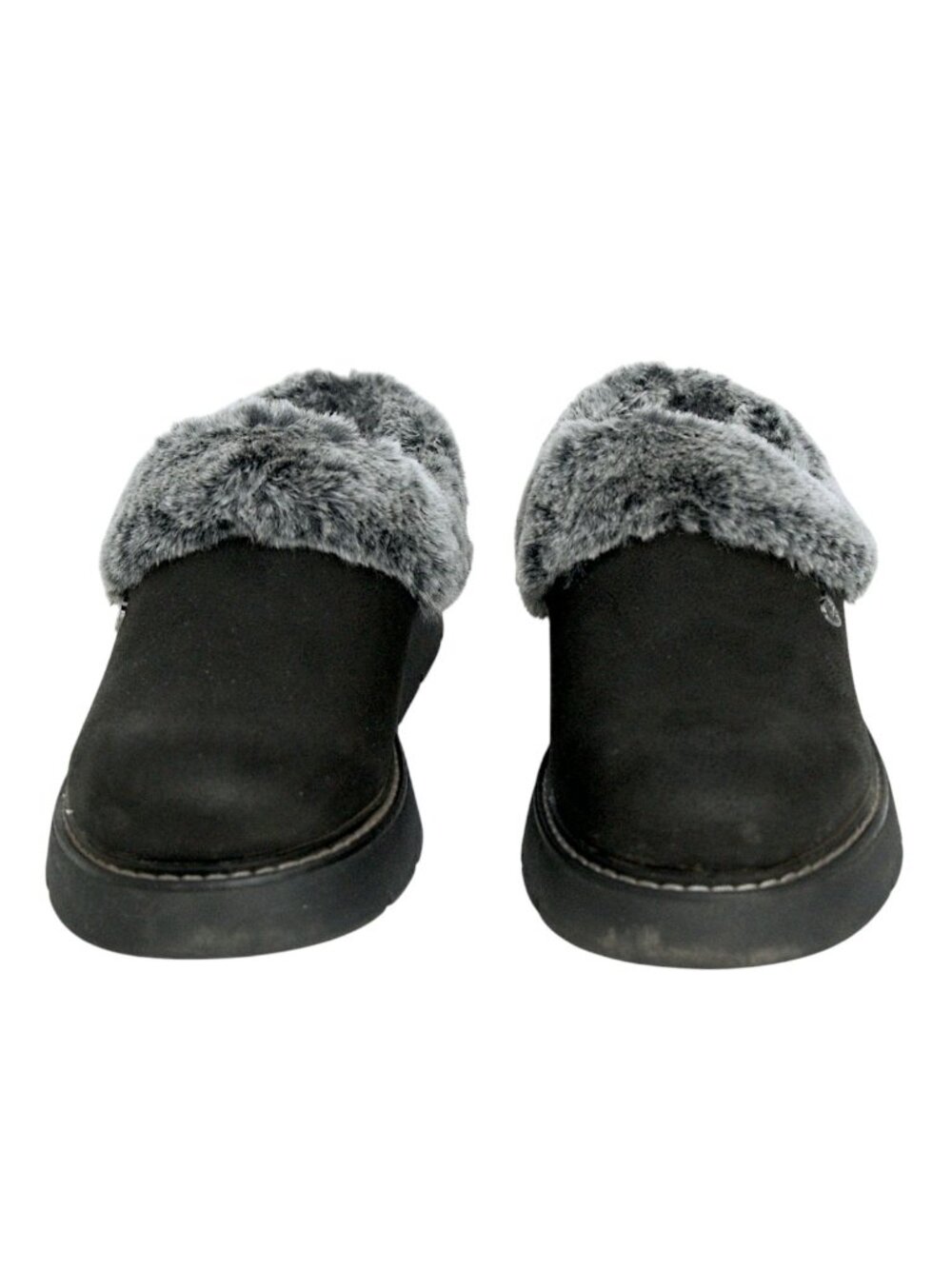 BOBS Skechers Keepsakes Lite Slipper Clog  Size 9 Womens Faux Fur Black Shoes - Picture 4 of 12